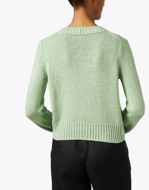 Back image - Vince - Green Silk Sweater
