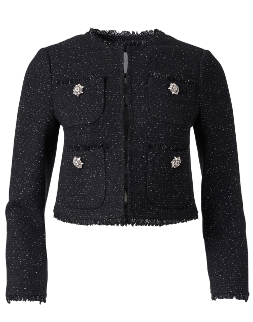 Product image - L.K. Bennett - Chelsea Black Metallic Tweed Jacket