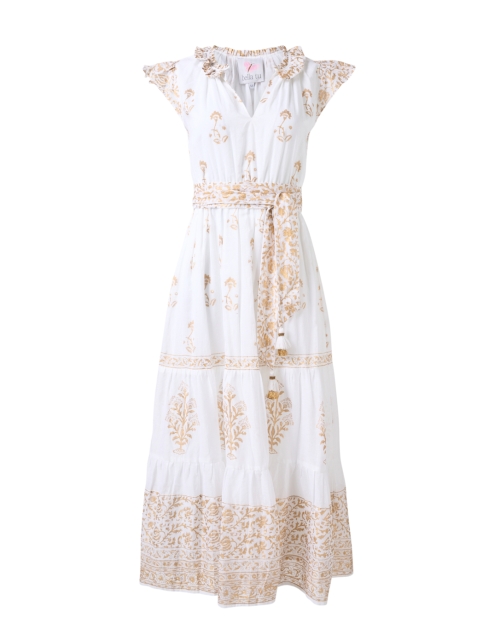 Product image - Bella Tu - Bettina White and Gold Cotton Dress