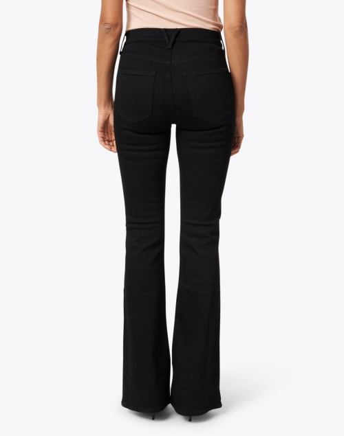 Back image - Veronica Beard - Beverly Onyx Essential High Rise Flare Stretch Denim Jean