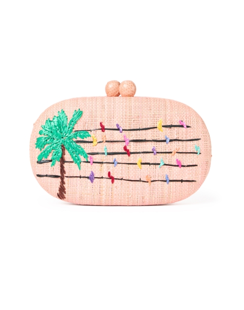 Product image - SERPUI - Olivine Pink Embroidered Clutch