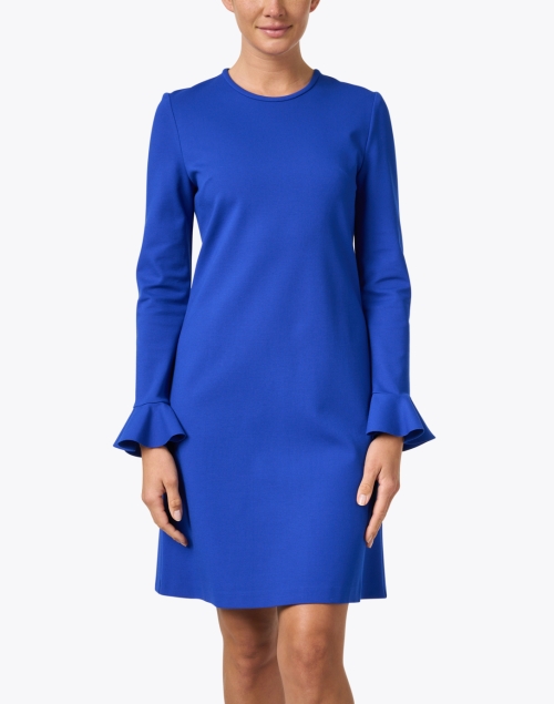 Front image - Jane - Kite Blue Stretch Jersey Dress