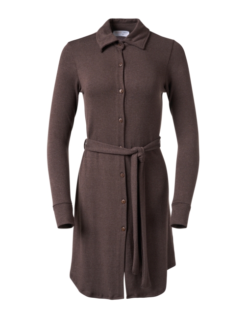 Product image - Southcott - Sydney Brown Cotton Belted Sweater Dress