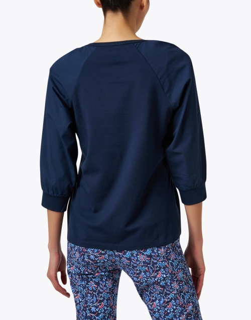 Back image - E.L.I. - Navy Puff Sleeve Top