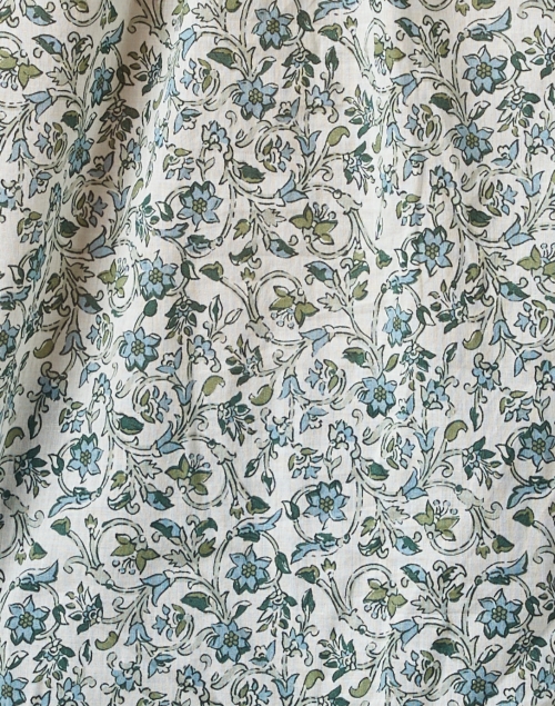 Fabric image - Veronica Beard - Layana Multi Floral Cotton Top