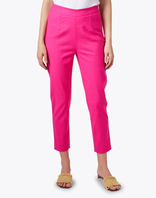 Front image - Frances Valentine - Lucy Pink Stretch Cotton Pant