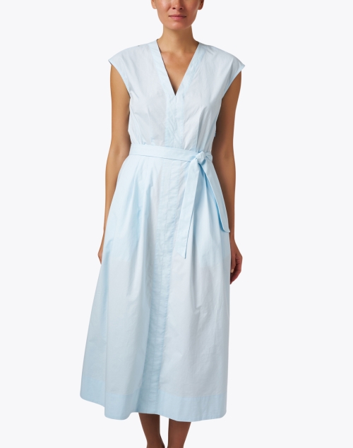 Front image - A.P.C. - Willow Blue Cotton Dress