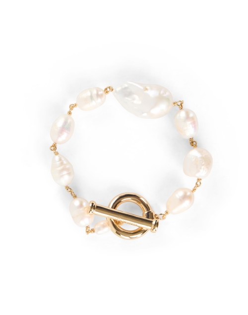 Product image - Kenneth Jay Lane - Gold and Pearl Bracelet 