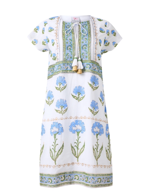 Product image - Bella Tu - White and Blue Floral Print Shift Dress