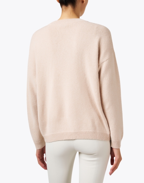 Back image - Peserico - Amber Beige Sequin Sweater