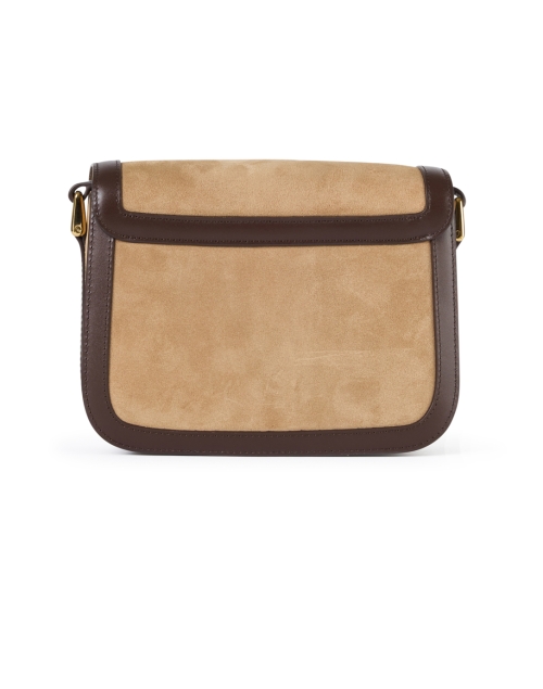 Back image - A.P.C. - Grace Beige and Brown Leather Crossbody Bag 