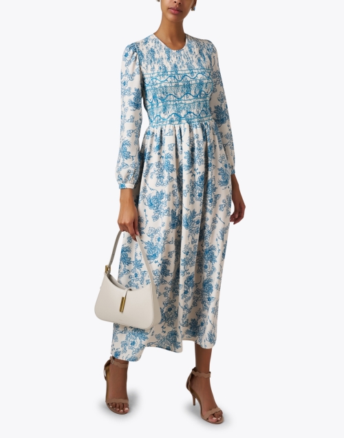 Lea Blue Print Dress