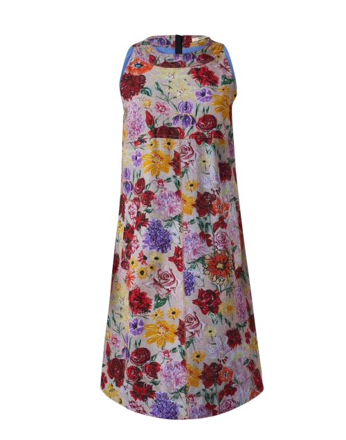 Product image - Odeeh - Multi Floral Print Denim Shift Dress