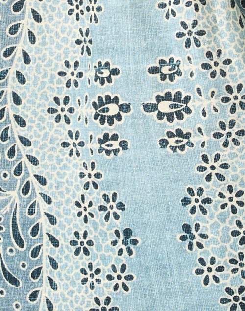 Fabric image - D'Ascoli - Blue Makassar Top