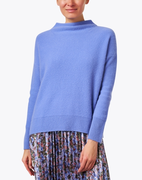 Front image - Vince - Blue Boiled Cashmere Sweater
