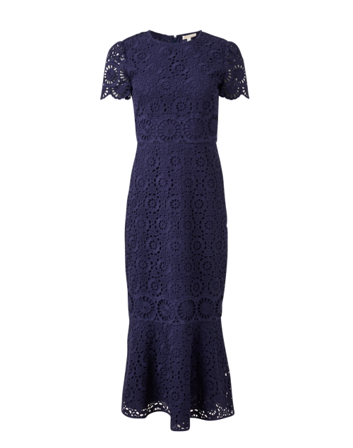Product image - Shoshanna - Thompson Navy Cotton Eyelet Dress