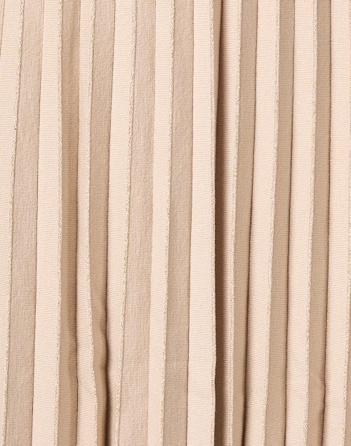 Fabric image - D.Exterior - Tan Stretch Wool Pleated Skirt