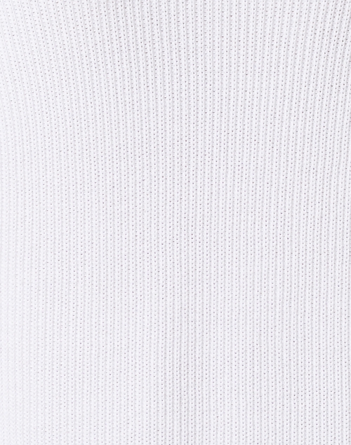 Fabric image - Kinross - White Ribbed Cotton Sweater