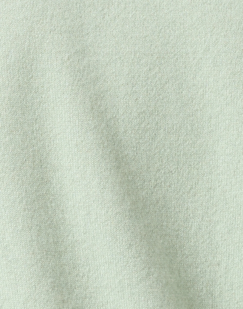 Fabric image - Allude - Light Green Cashmere Polo Cardigan