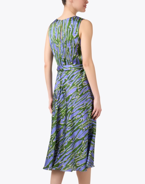 Back image - Santorelli - Carma Multi Abstract Print Dress