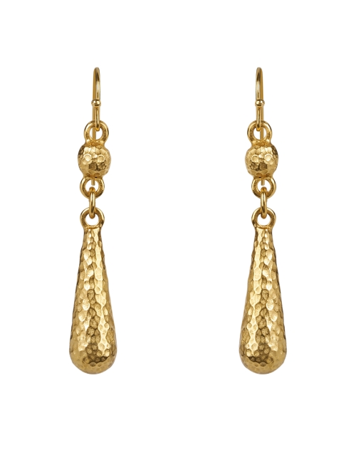 Product image - Ben-Amun - Hammered Gold Drop Earrings