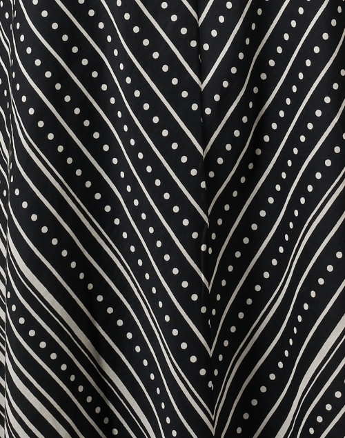 Fabric image - Banjanan - Serenity Black Herringbone Print Dress