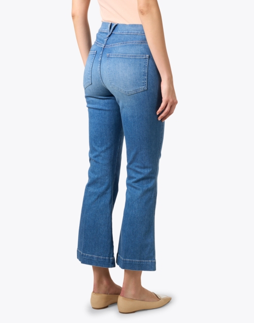 Back image - Veronica Beard - Carson Medium Wash High Rise Ankle Flare Jean