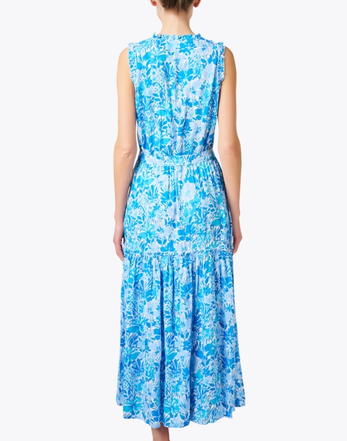 Back image - Walker & Wade - Alexis Blue Floral Print Dress