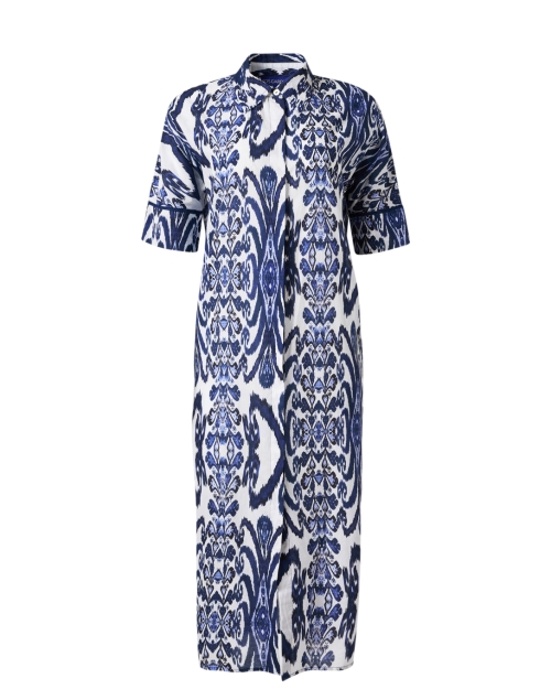 Product image - Ro's Garden - Telma Blue Printed Shirt Dress