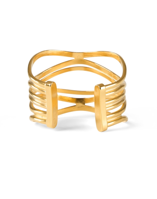 Back image - Ben-Amun - Gold Cuff Bracelet