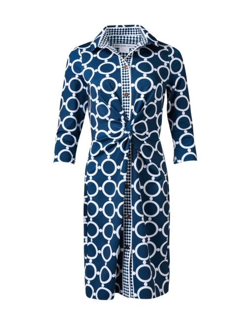 Product image - Gretchen Scott - Navy and White Print Twist Dress