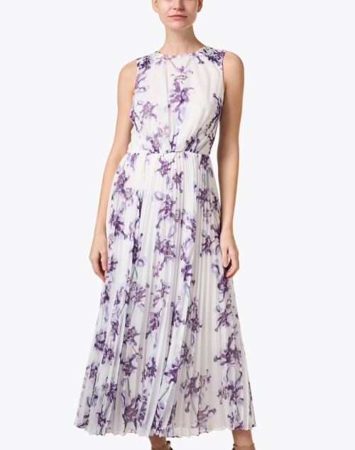 Front image - Jason Wu Collection - White and Purple Print Dress