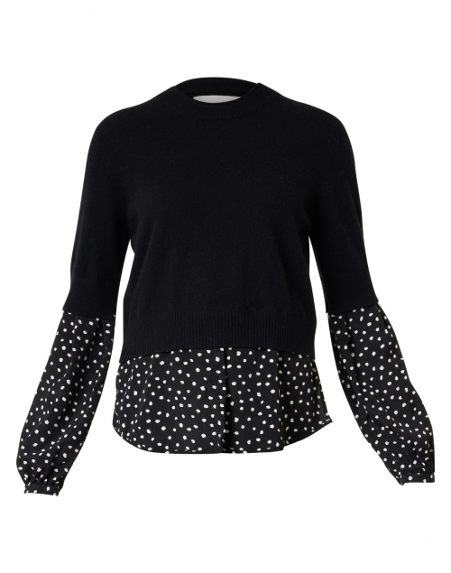 Product image - Brochu Walker - Ebbi Black Polka Dot Wool Cashmere Sweater