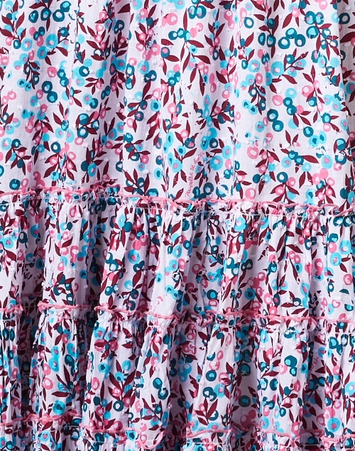 Fabric image - Poupette St Barth - Soledad Blue Print Smocked Dress