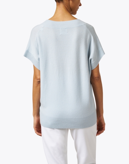 Back image - Allude - Light Blue Cashmere Sweater