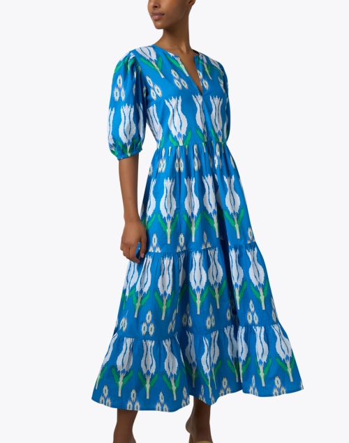 Front image - Oliphant - Blue Print Cotton Dress