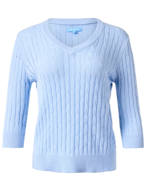 Product image - Burgess - Vanessa Blue Cotton Cashmere Sweater