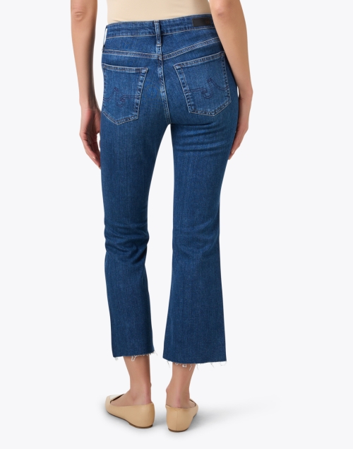 Back image - AG Jeans - Farrah Blue Cropped Bootcut Jean