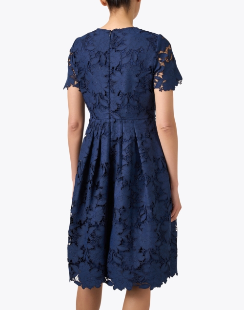 Back image - Bigio Collection - Navy Lace Dress