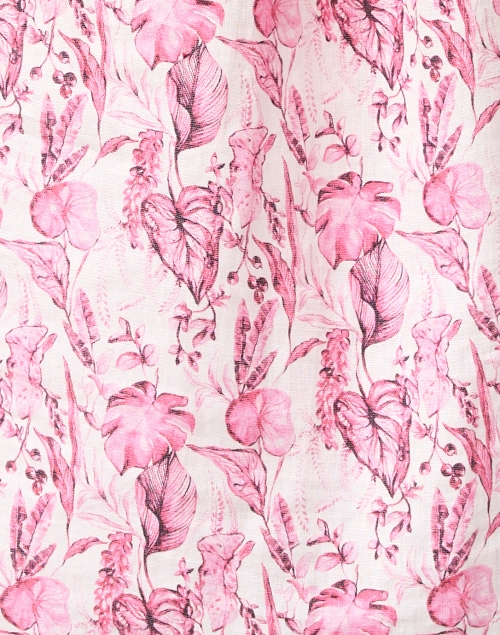 Fabric image - 120% Lino - Pink Print Linen Shirt