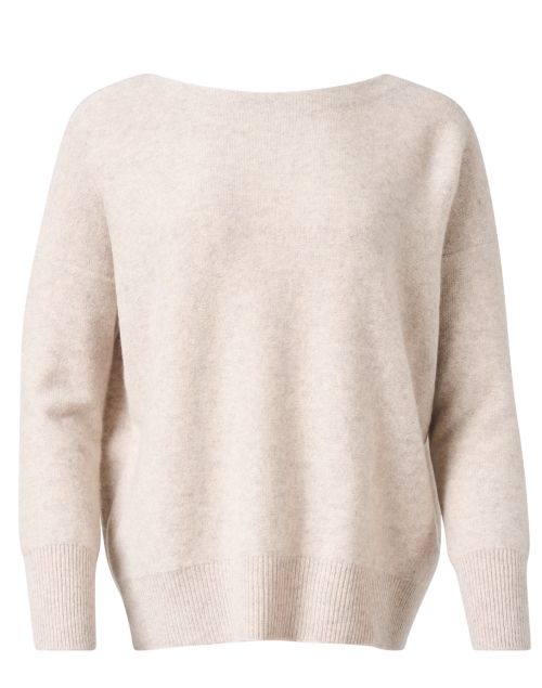 Product image - Vince - Beige Cashmere Boat Neck Sweater