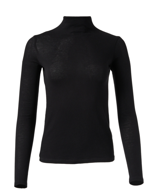 Product image - Vince - Black Cotton Jersey Turtleneck Top