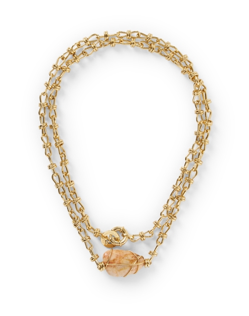 Product image - Gas Bijoux - Gold and Pink Calcite Necklace