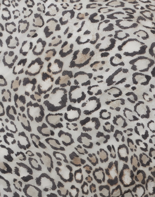 Fabric image - Leggiadro - Black and White Animal Print Cotton Jersey Tee