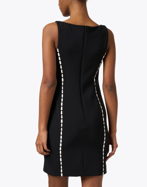 Back image - Emporio Armani - Black Cady Sheath Dress