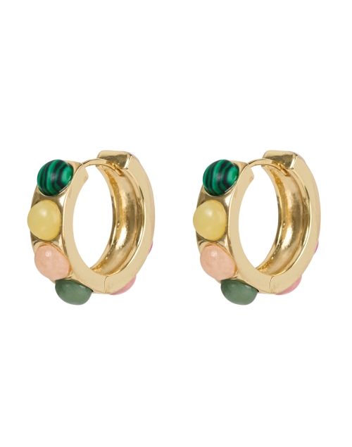 Product image - Mignonne Gavigan - Petra Gold Multi Stone Huggie Hoop Earrings