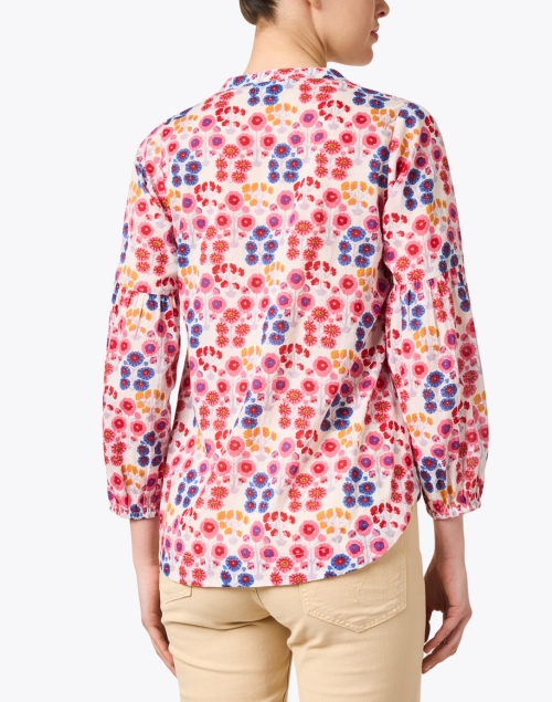 Back image - Ro's Garden - Pepper Pink Multi Floral Cotton Blouse