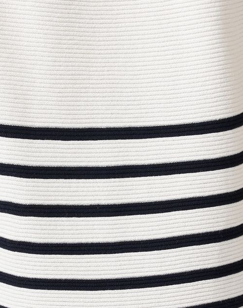 Fabric image - Saint James - Eva White and Navy Striped Cotton Sweater