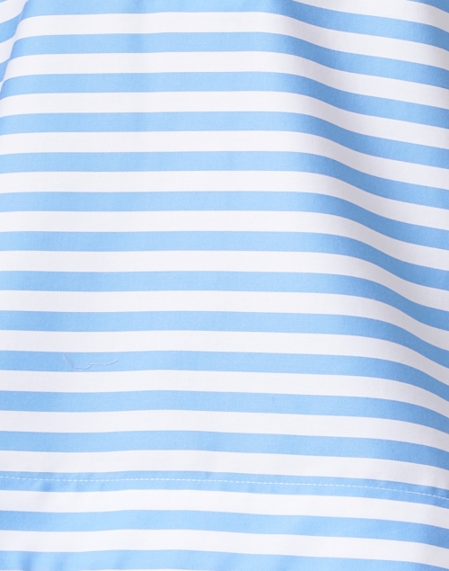 Fabric image - Hinson Wu - Aileen Light Blue and White Striped Cotton Top