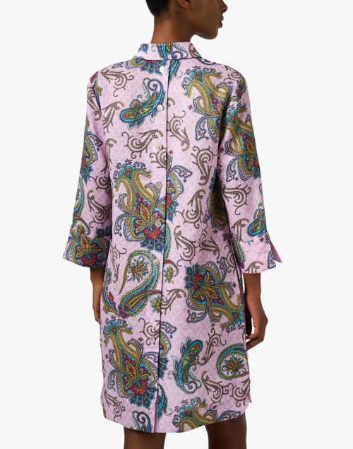 Back image - Hinson Wu - Aileen Paisley Print Linen Dress